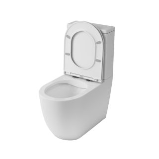 Бачок унитаза-компакта OWL Vind Cirkel-GL, двойной слив 3\6л, арматура WDI